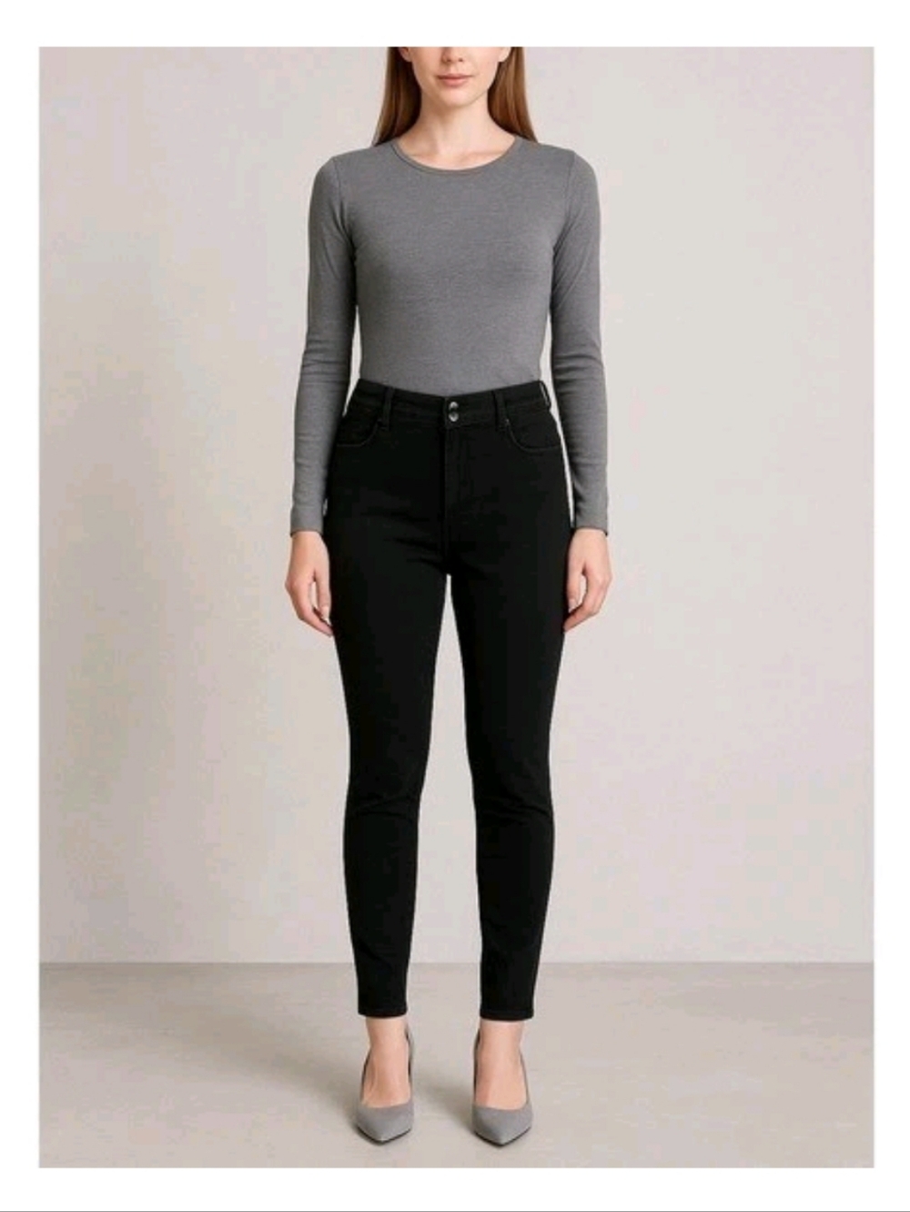 Forever 21 High-Waist Black Women's Skinny Jeans